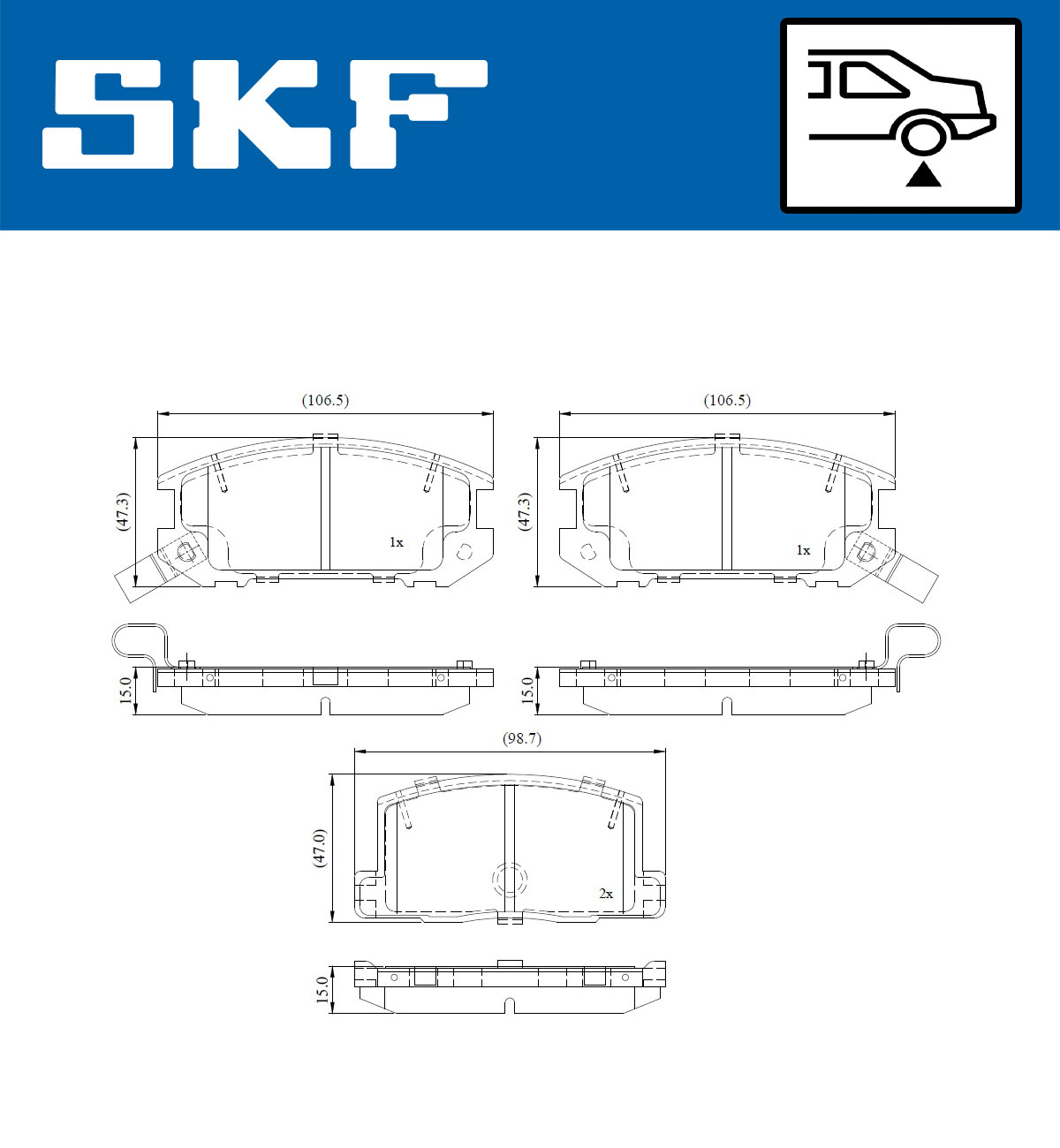 SKF Remblokset VKBP 91120 A