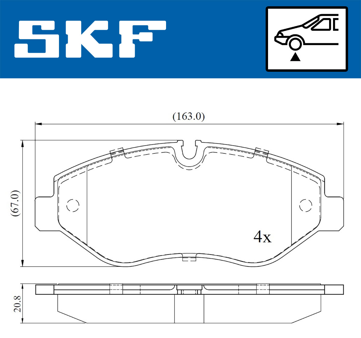 SKF Remblokset VKBP 80006