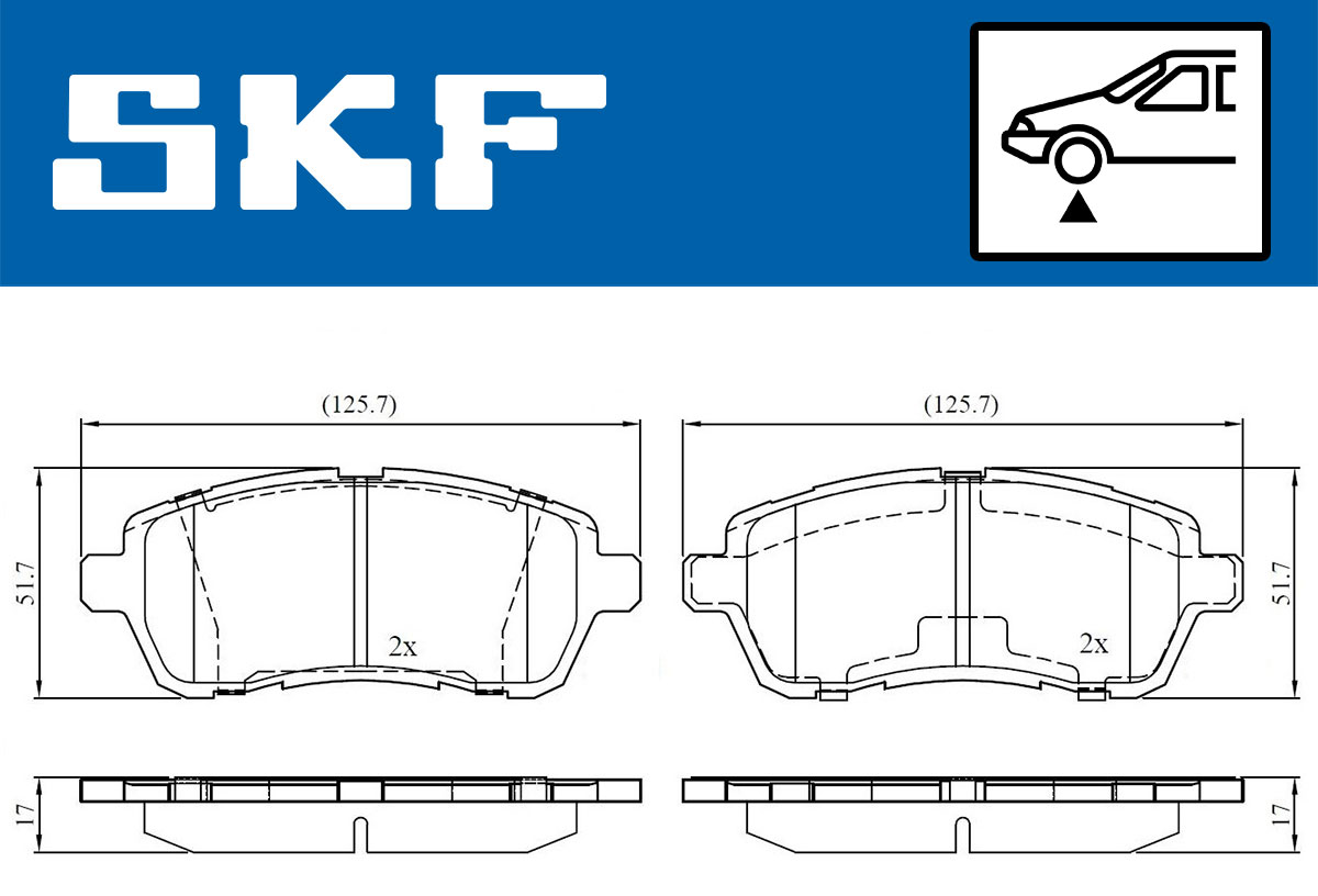 SKF Remblokset VKBP 80031