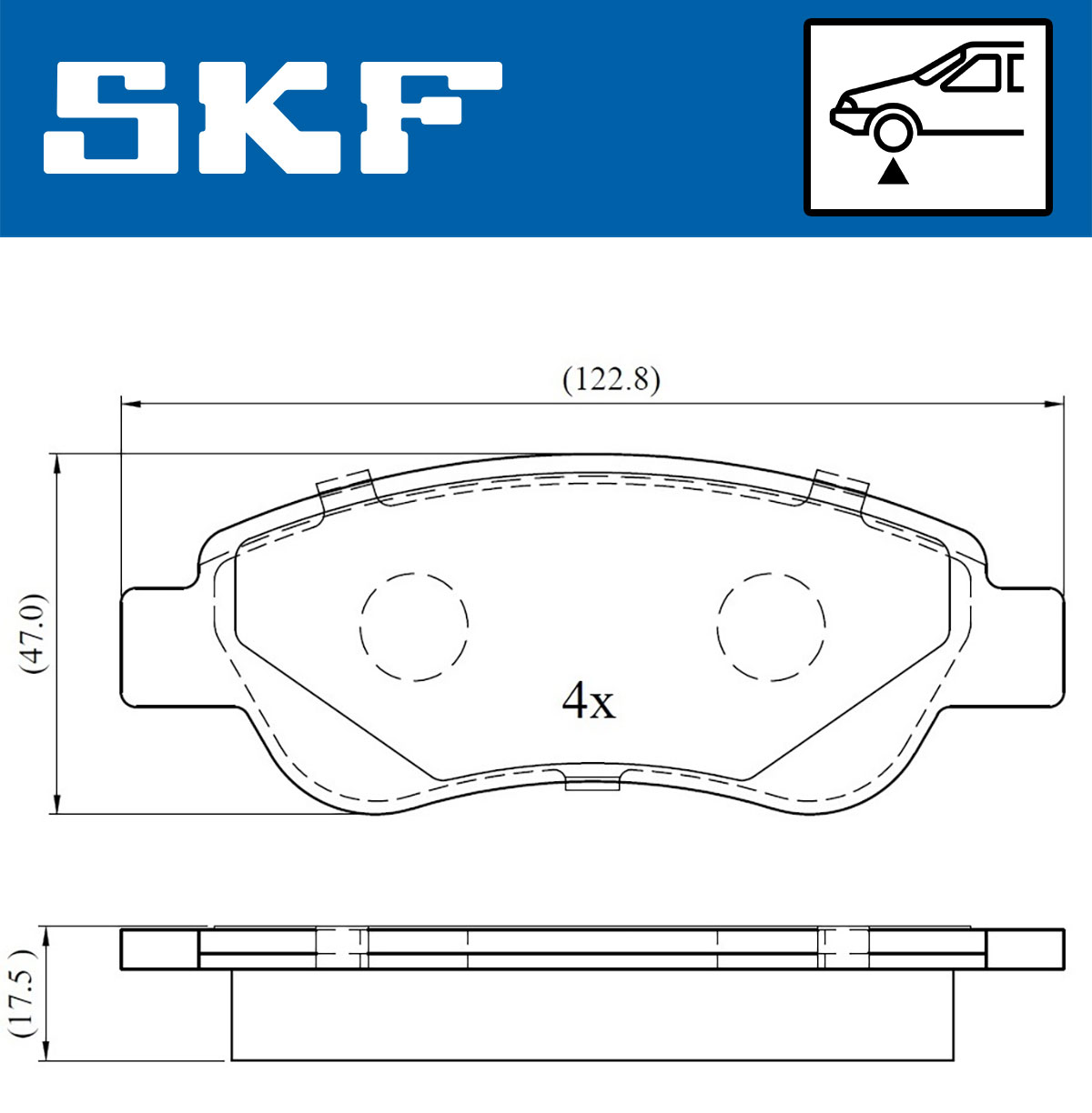 SKF Remblokset VKBP 80037