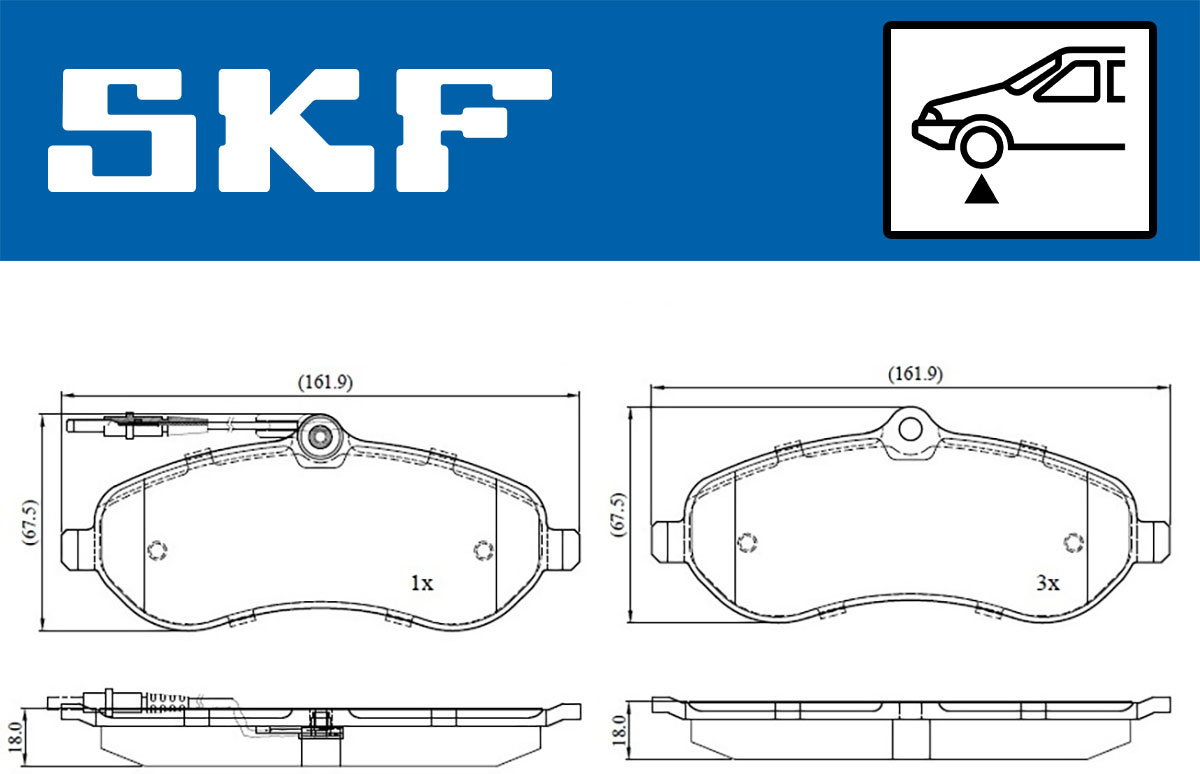 SKF Remblokset VKBP 80048 E