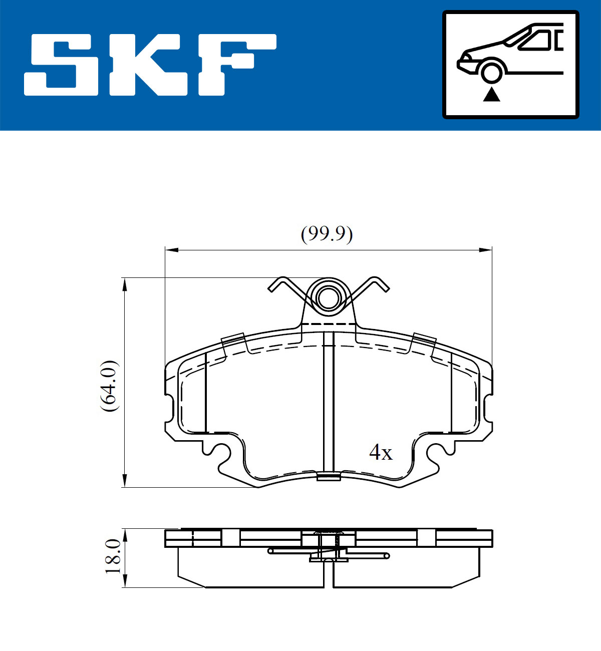 SKF Remblokset VKBP 80050