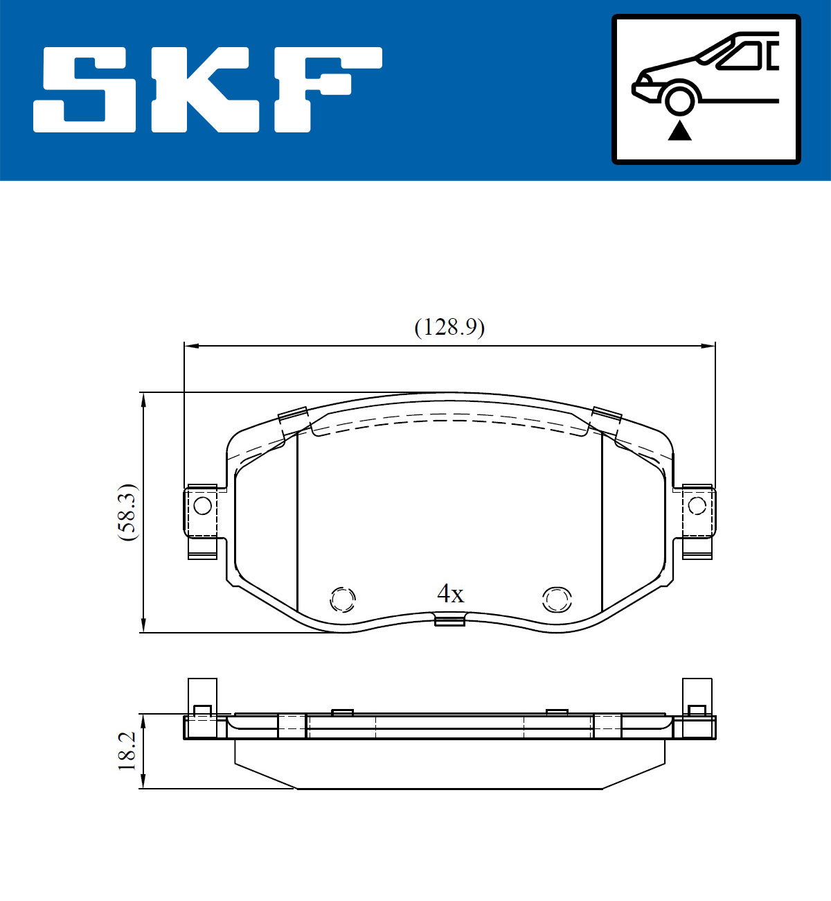 SKF Remblokset VKBP 80083