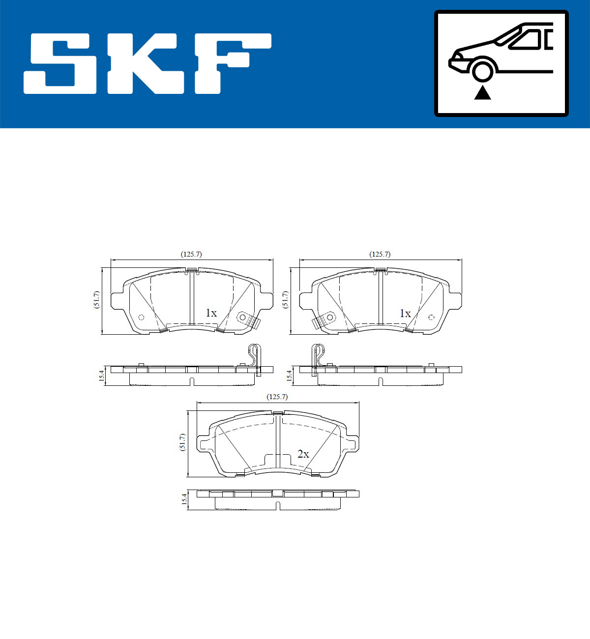 SKF Remblokset VKBP 80096 A