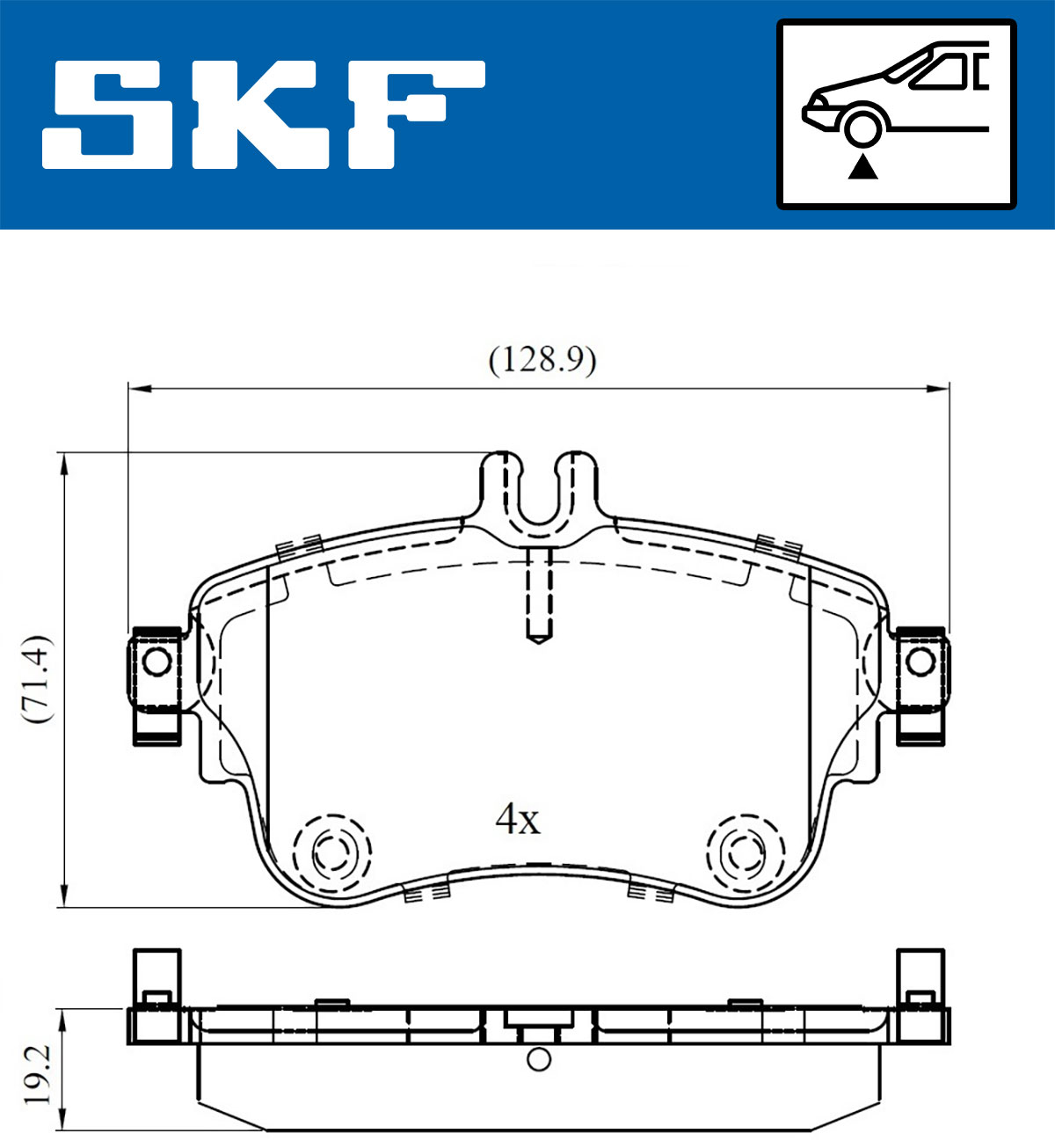 SKF Remblokset VKBP 80099