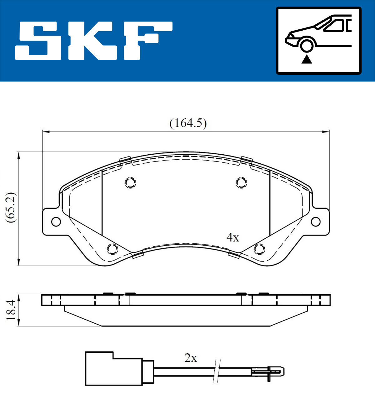 SKF Remblokset VKBP 80110 E