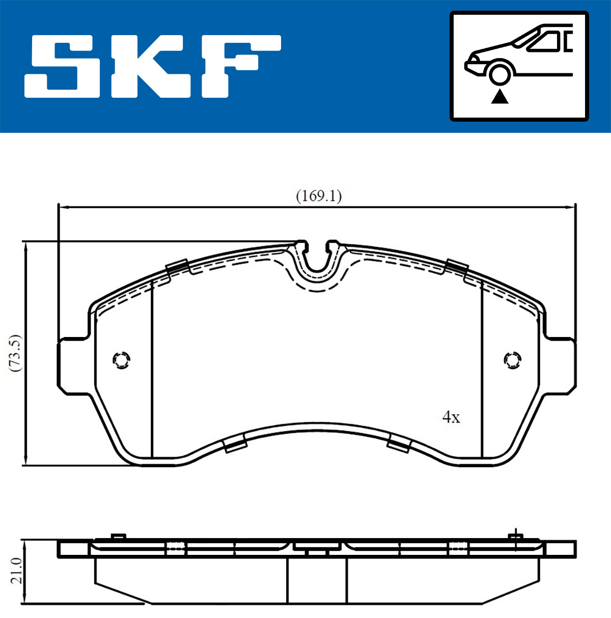 SKF Remblokset VKBP 80115