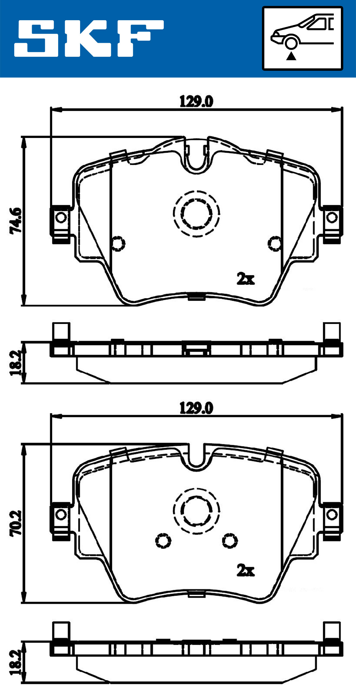 SKF Remblokset VKBP 80132