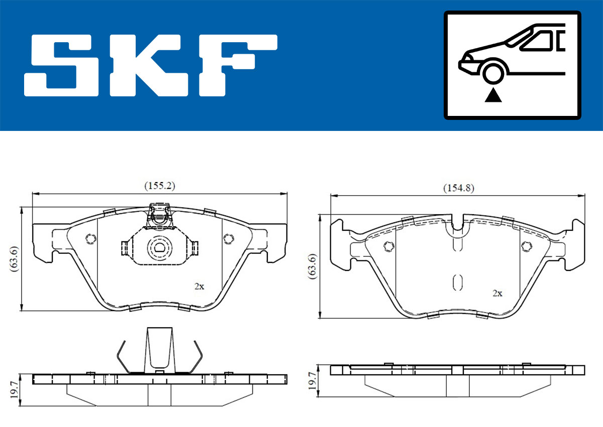 SKF Remblokset VKBP 80141