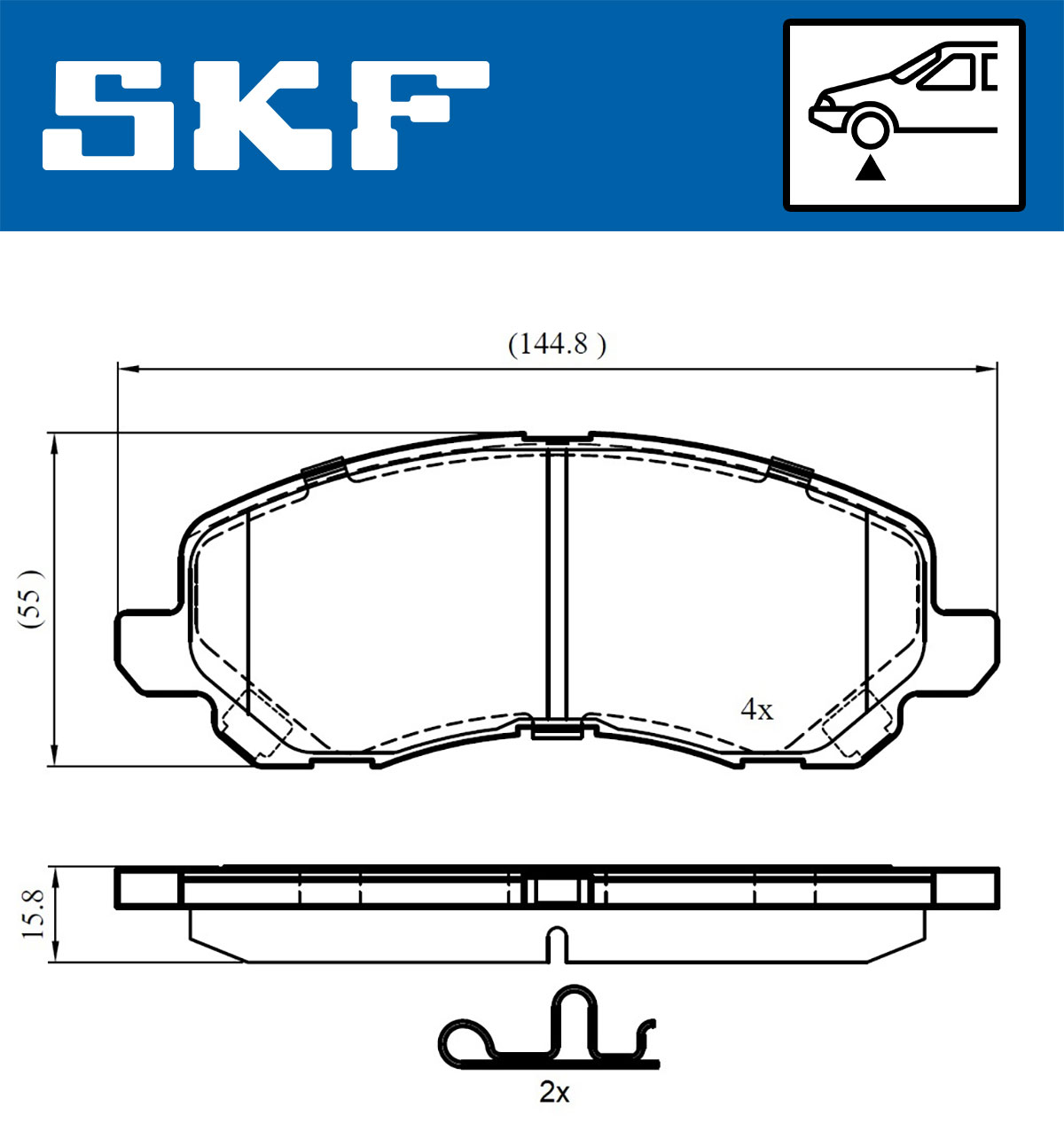 SKF Remblokset VKBP 80169 A