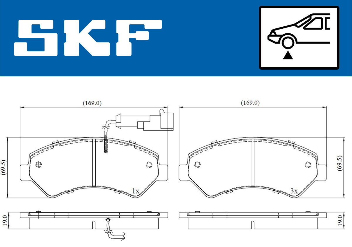 SKF Remblokset VKBP 80210 E