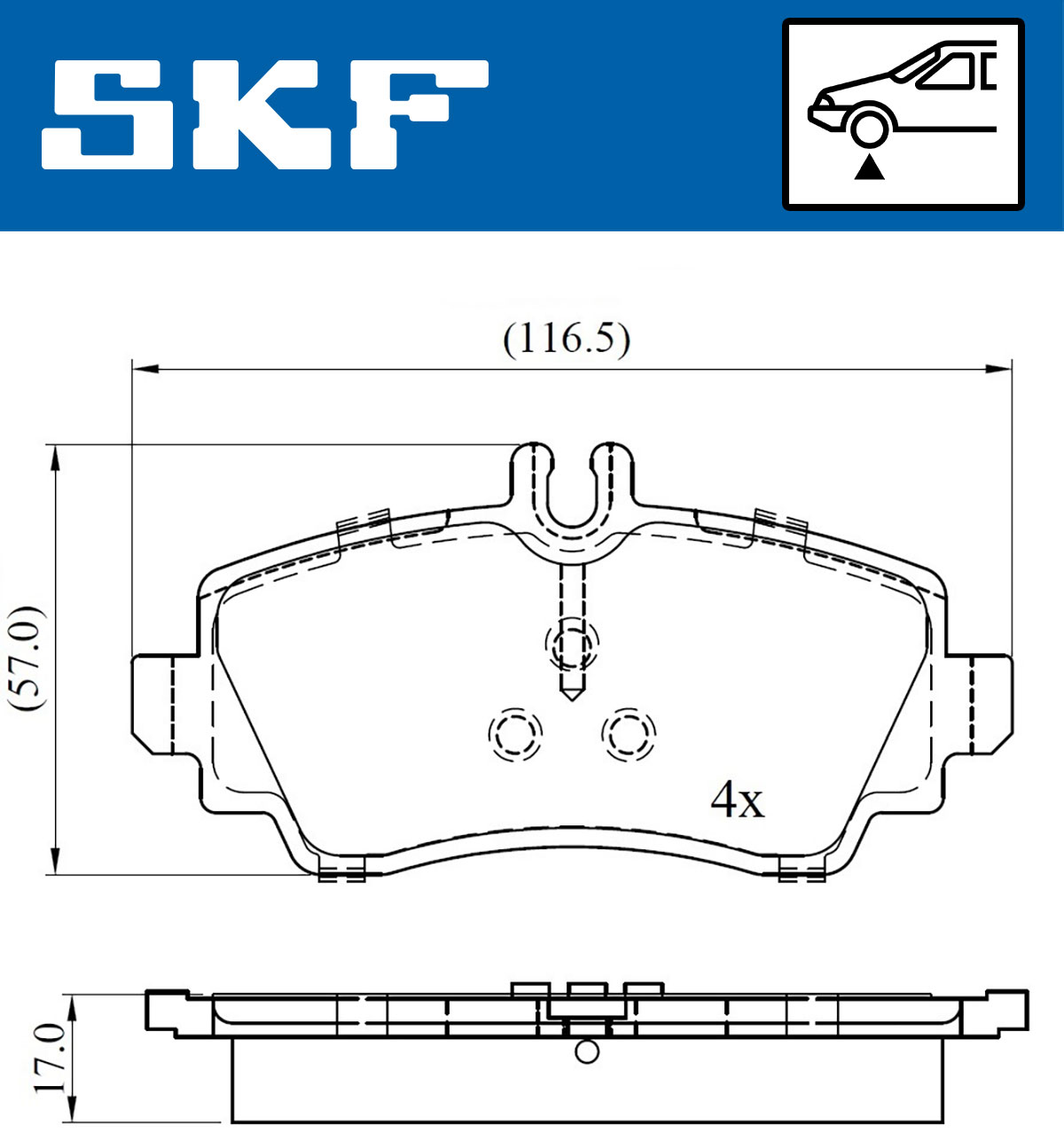 SKF Remblokset VKBP 80220