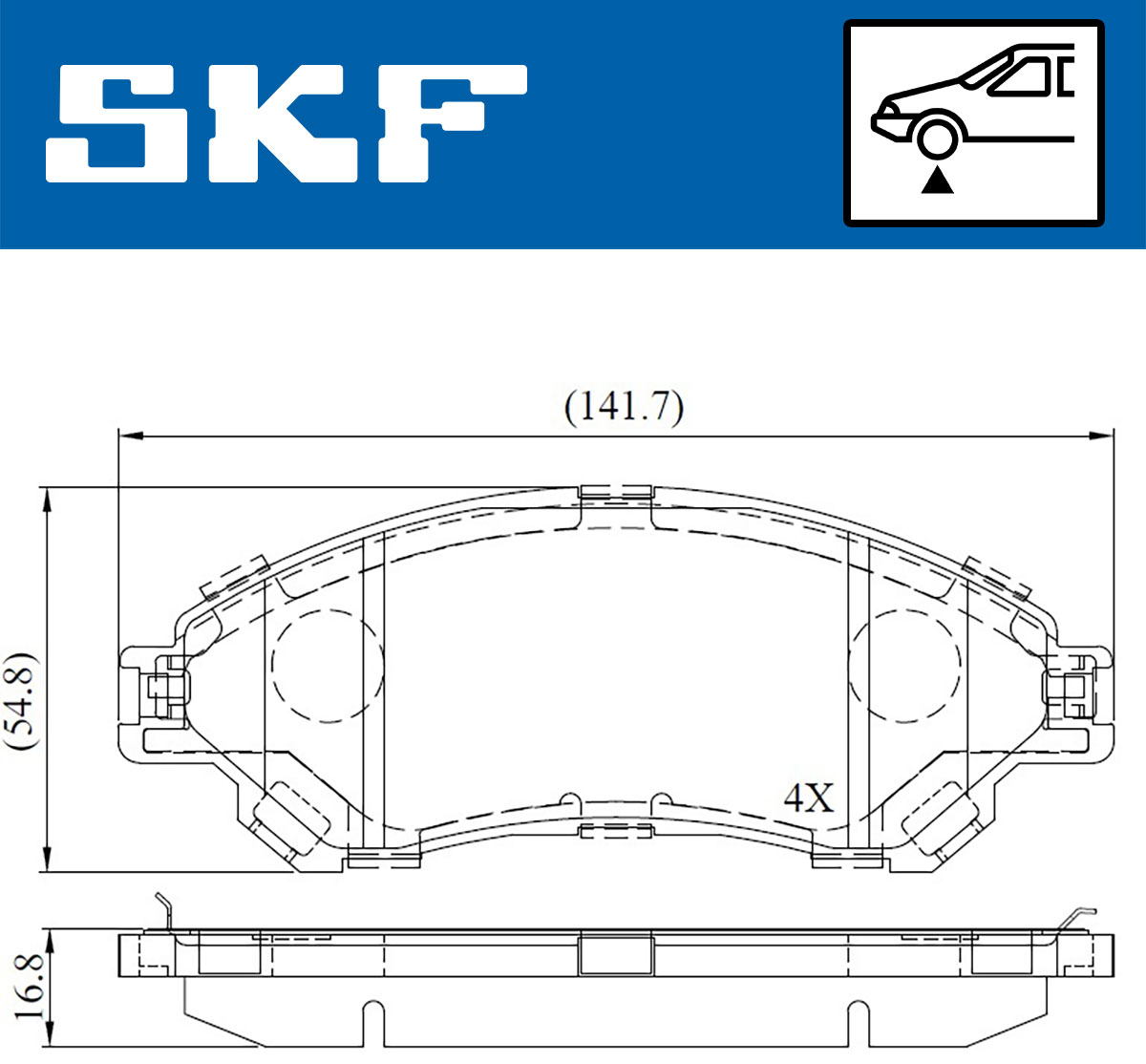 SKF Remblokset VKBP 80239 A