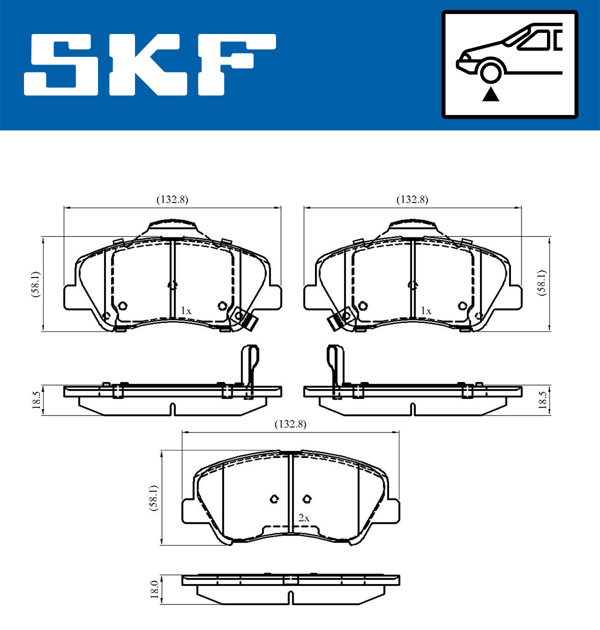 SKF Remblokset VKBP 80268 A