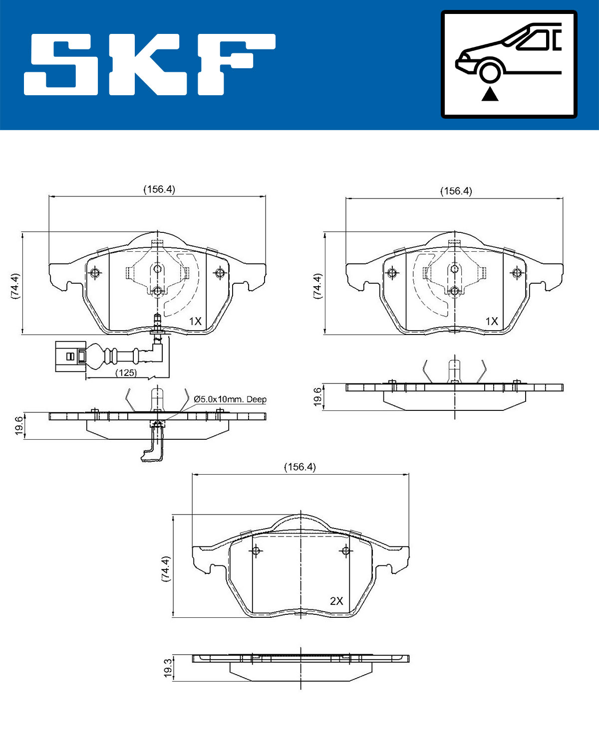 SKF Remblokset VKBP 80270 E