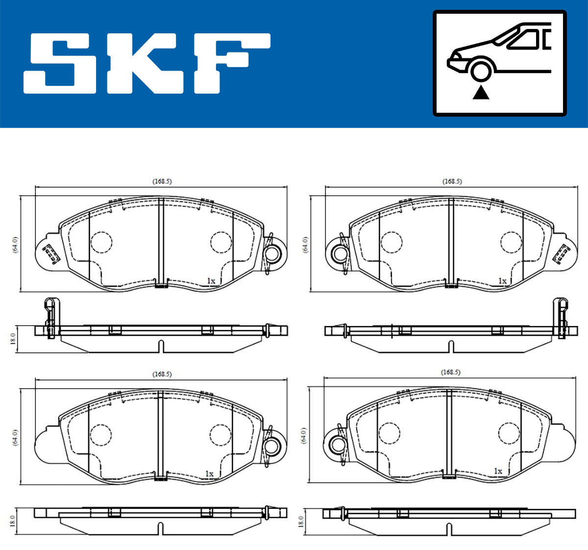 SKF Remblokset VKBP 80300 A