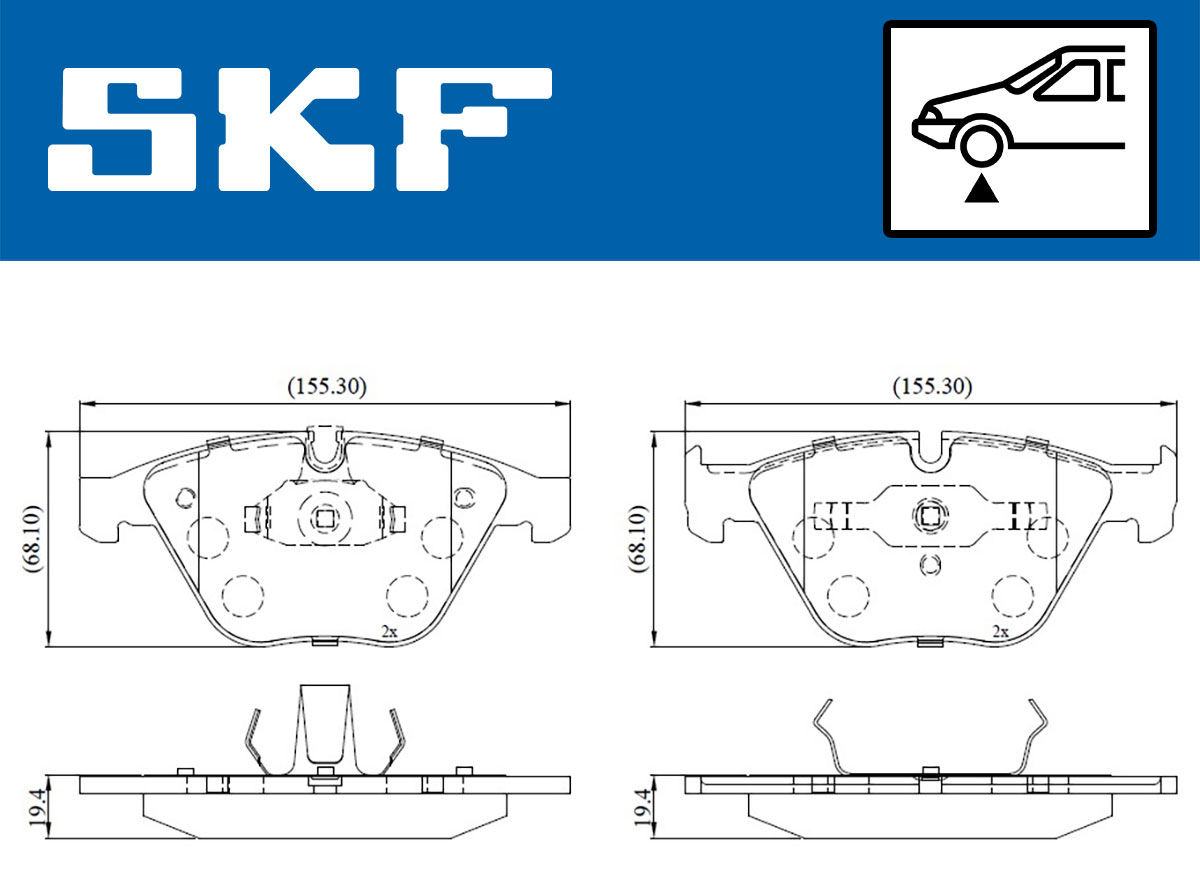 SKF Remblokset VKBP 80308