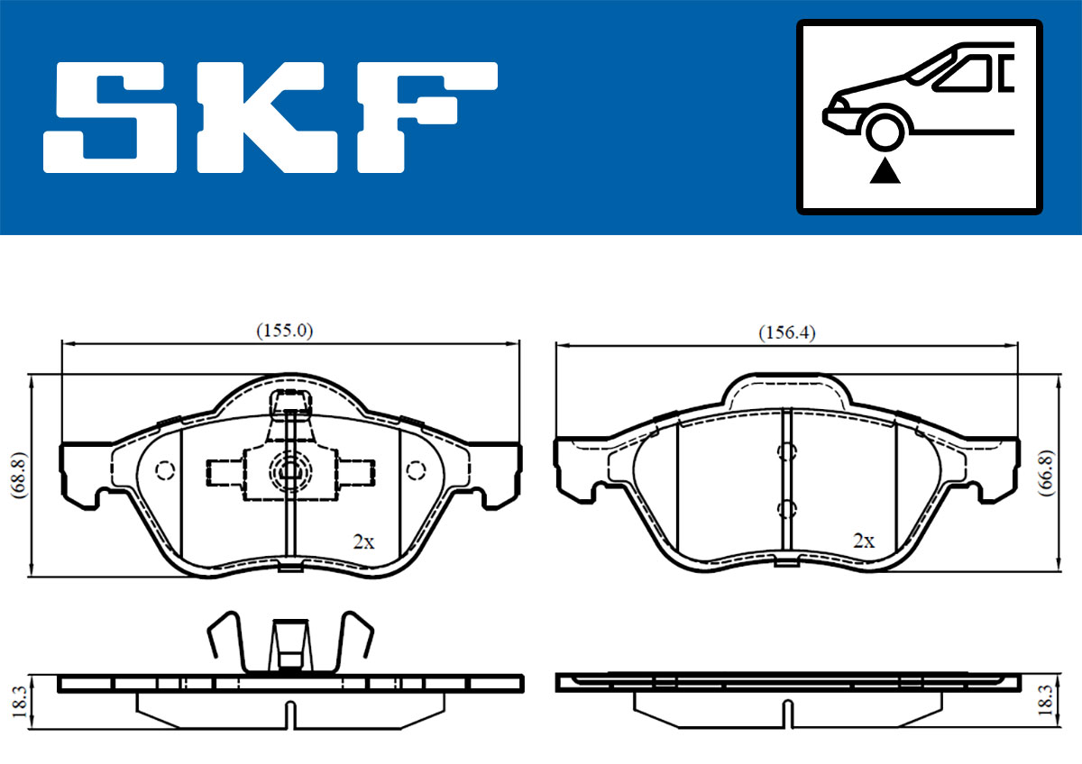 SKF Remblokset VKBP 80309