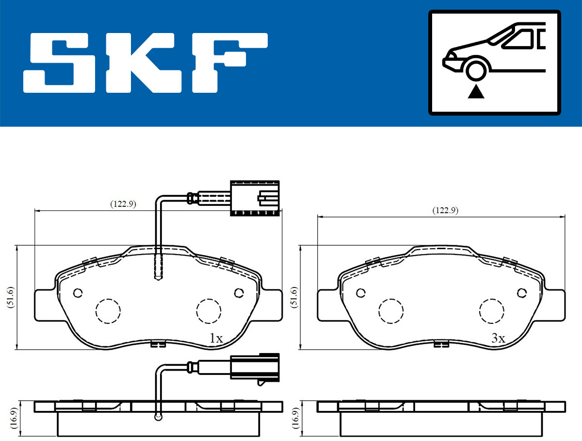 SKF Remblokset VKBP 80313 E