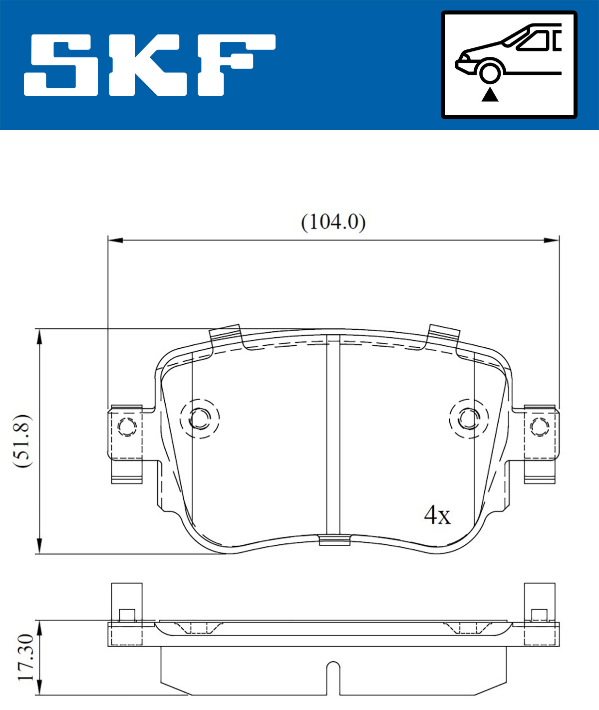 SKF Remblokset VKBP 80324