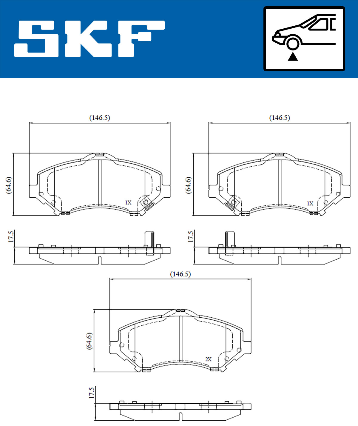 SKF Remblokset VKBP 80334 A