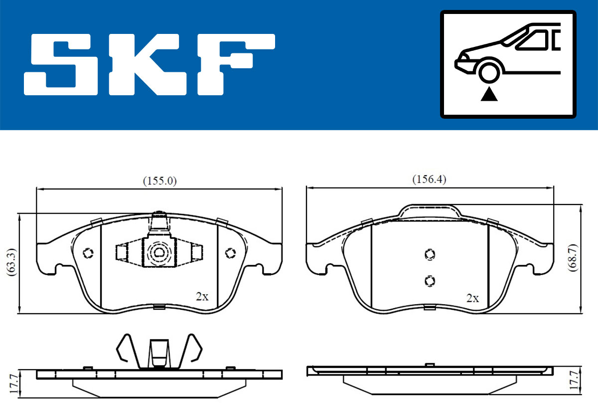 SKF Remblokset VKBP 80336