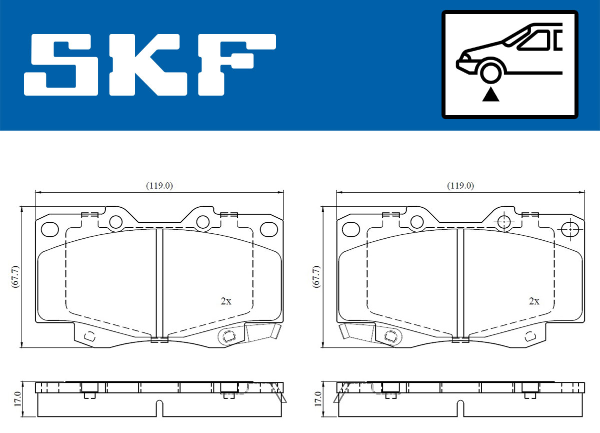 SKF Remblokset VKBP 80349 A