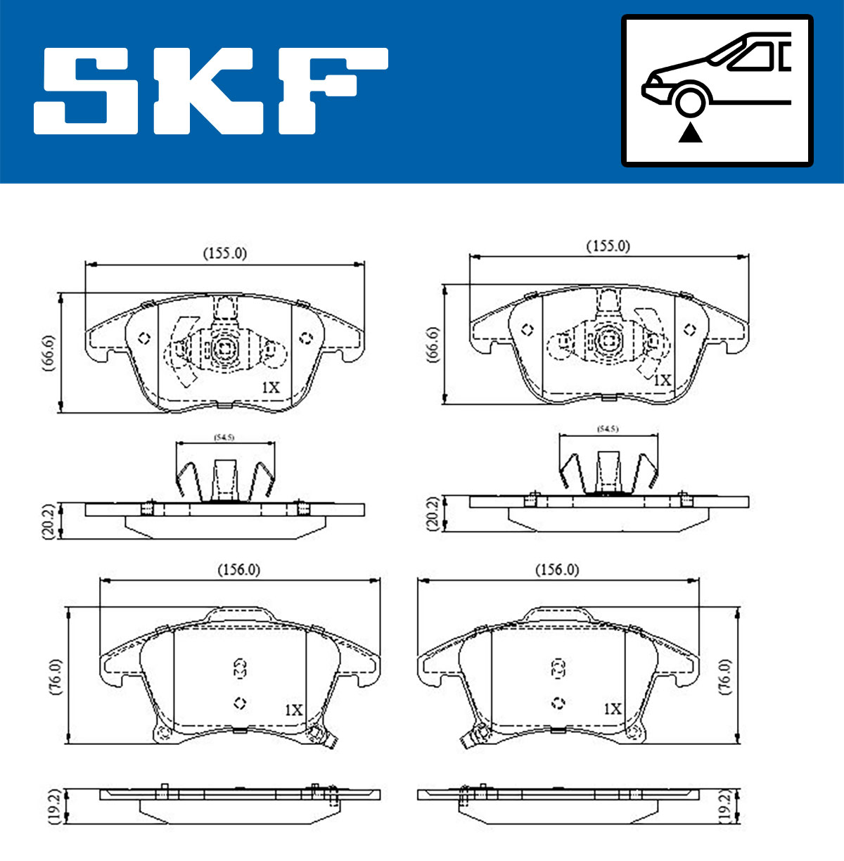 SKF Remblokset VKBP 80359 A