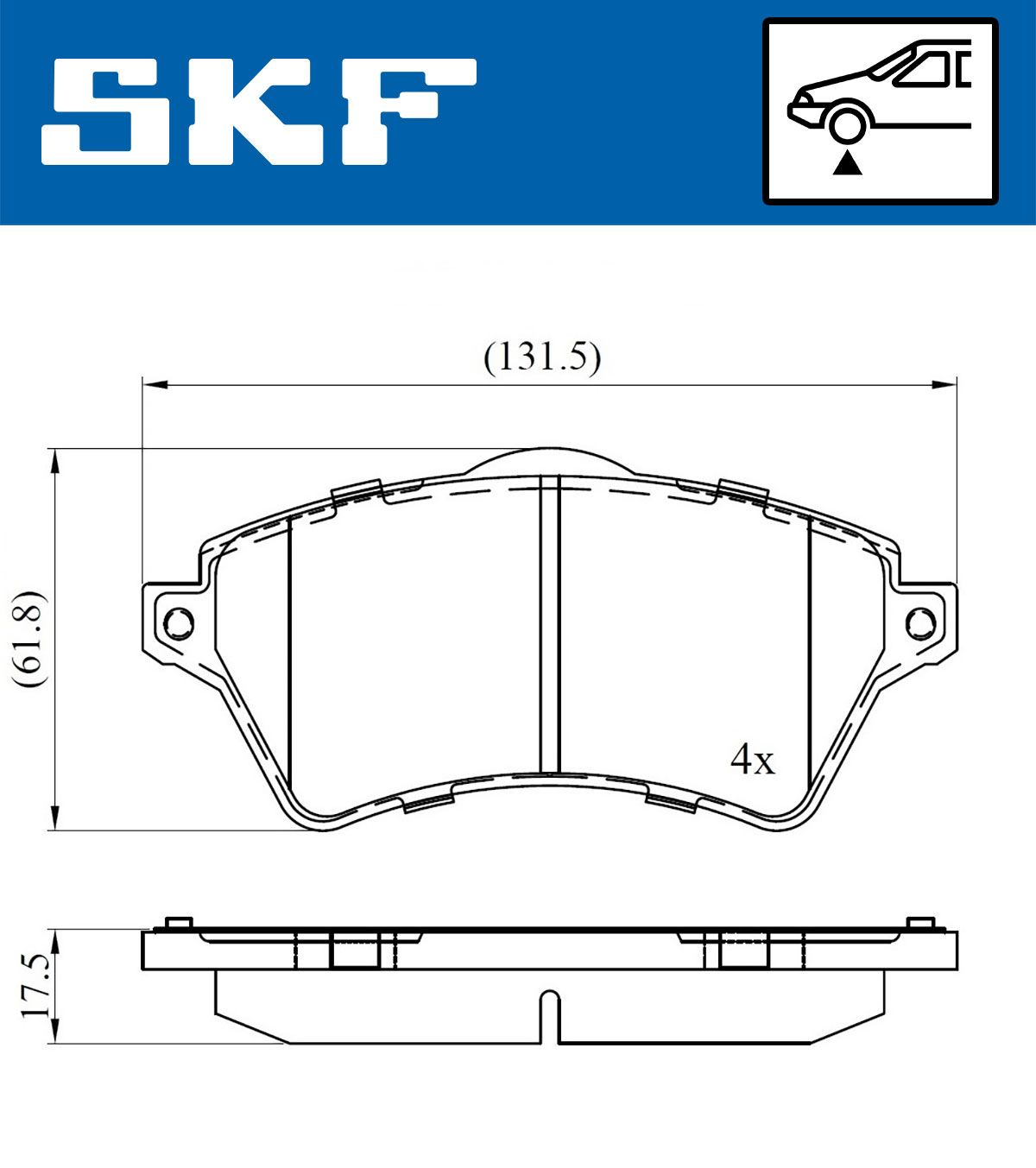 SKF Remblokset VKBP 80375