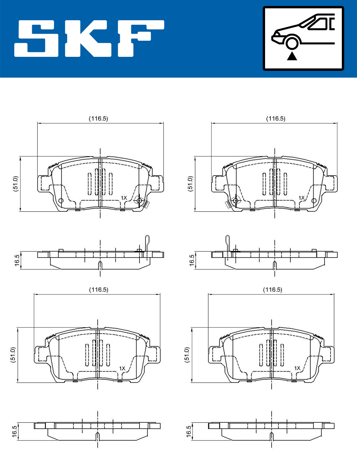 SKF Remblokset VKBP 80382 A