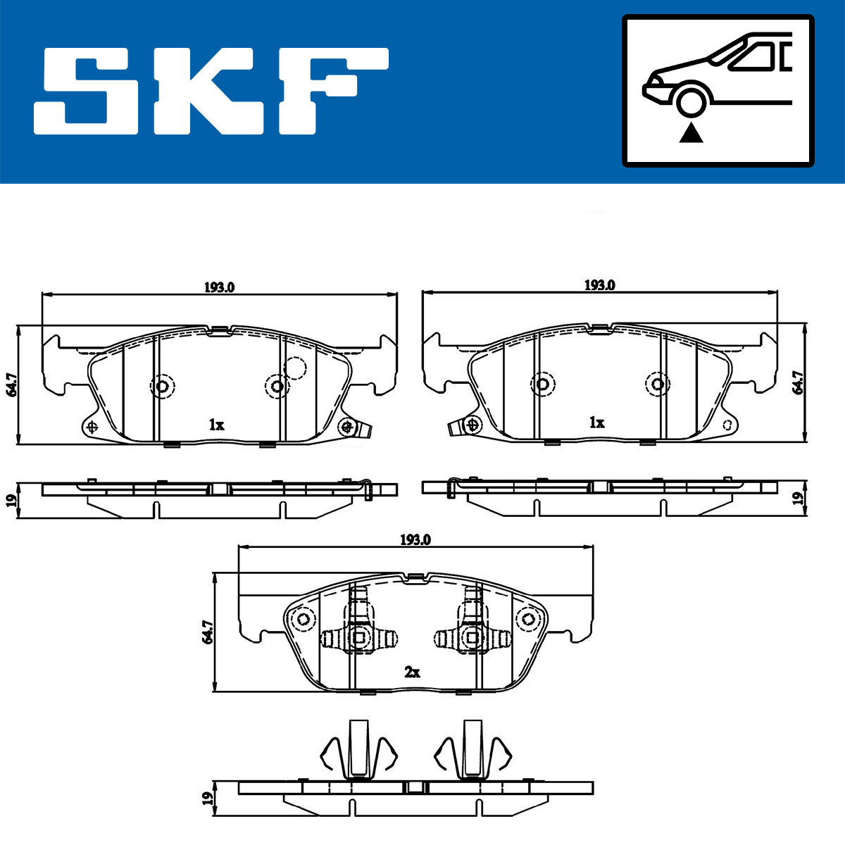 SKF Remblokset VKBP 80433 A