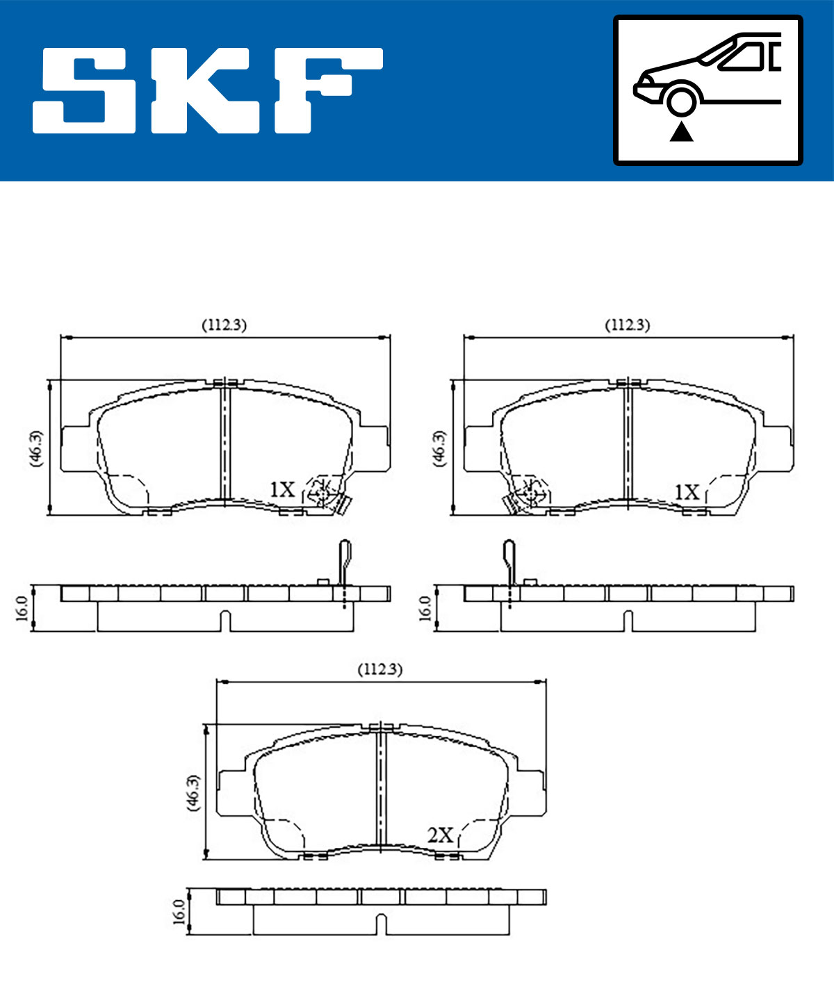 SKF Remblokset VKBP 80459 A