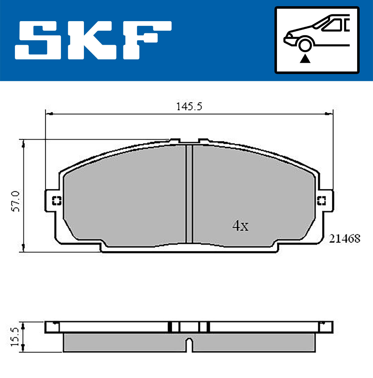 SKF Remblokset VKBP 80462