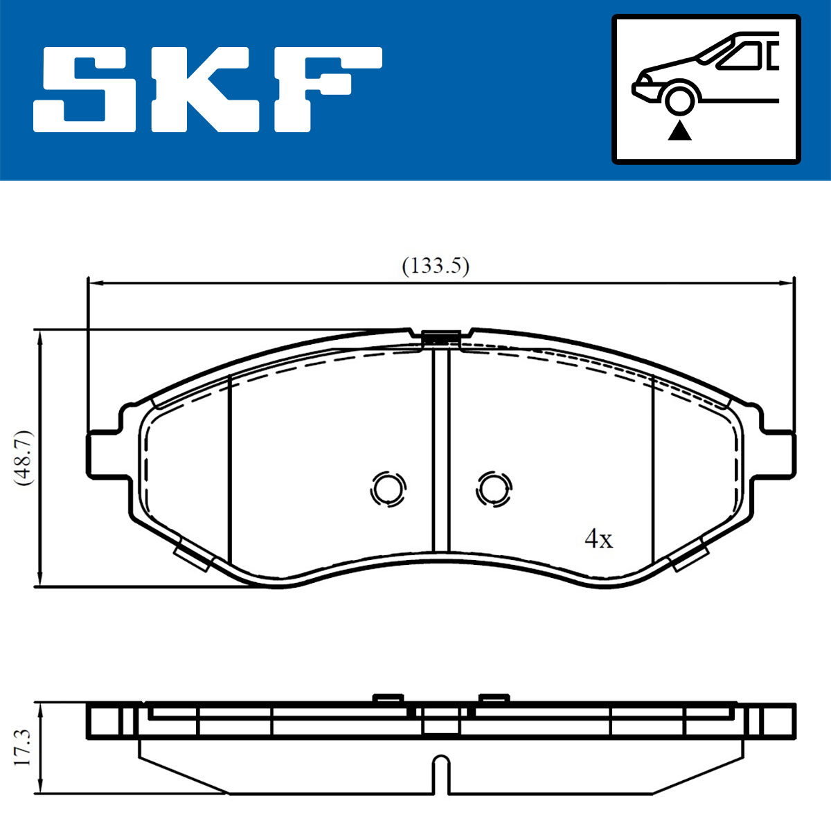 SKF Remblokset VKBP 80475