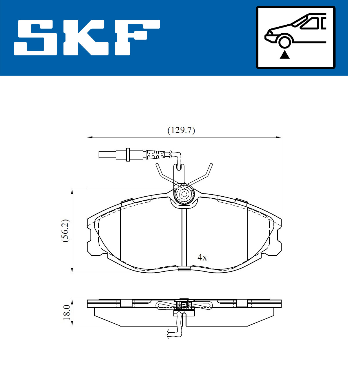 SKF Remblokset VKBP 80477 E