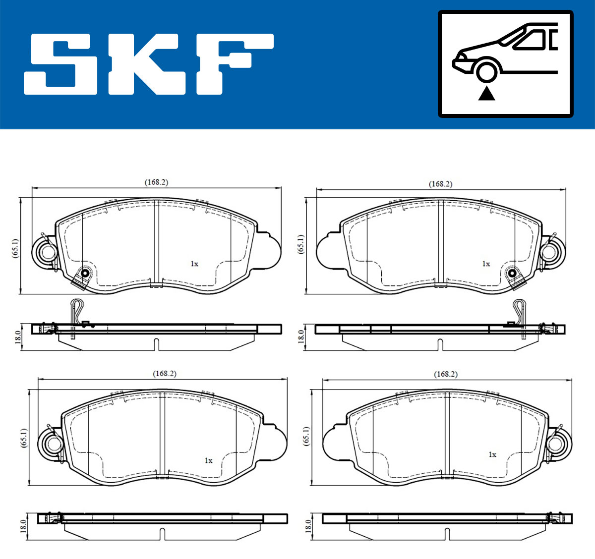 SKF Remblokset VKBP 80489 A