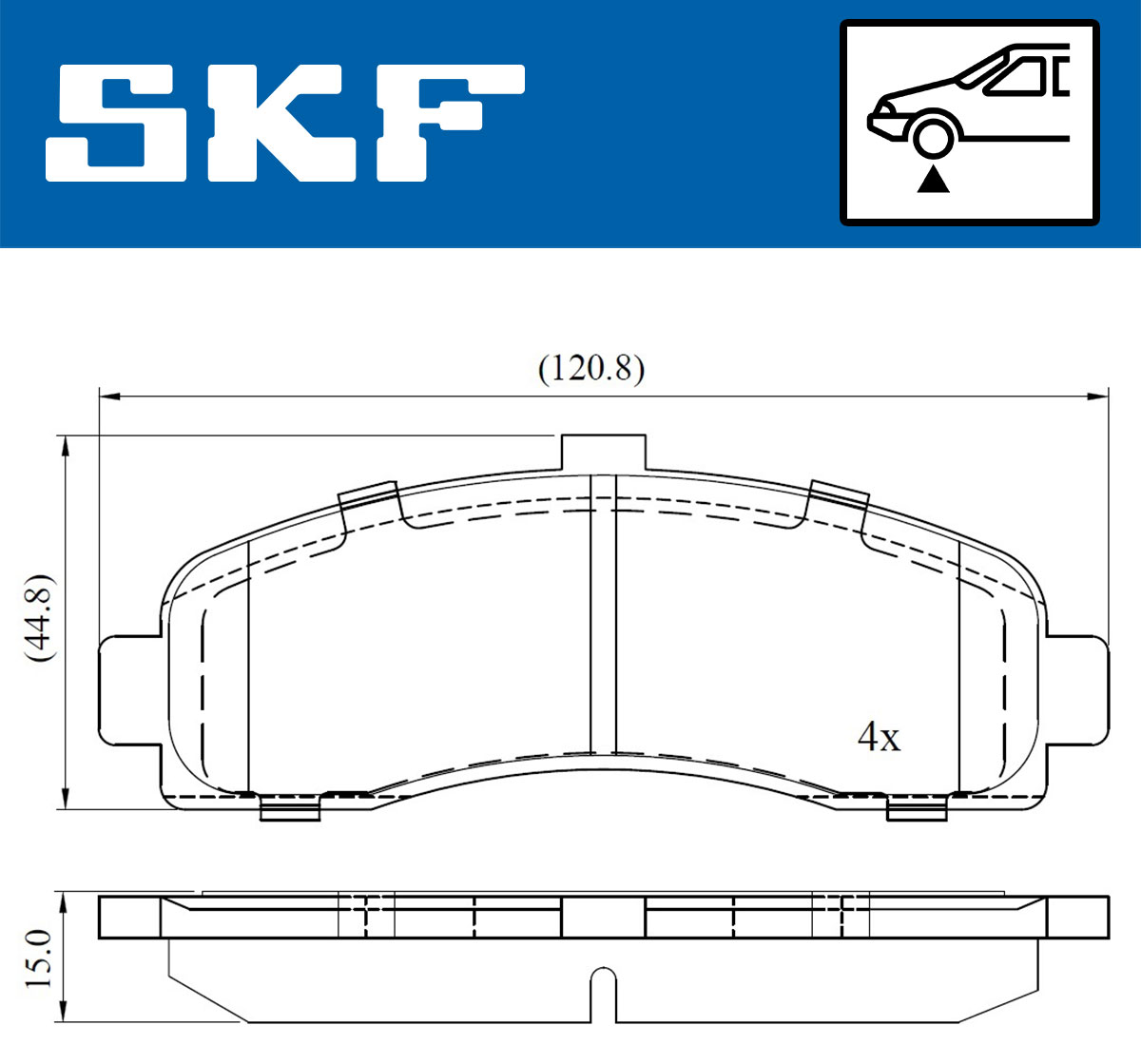 SKF Remblokset VKBP 80492