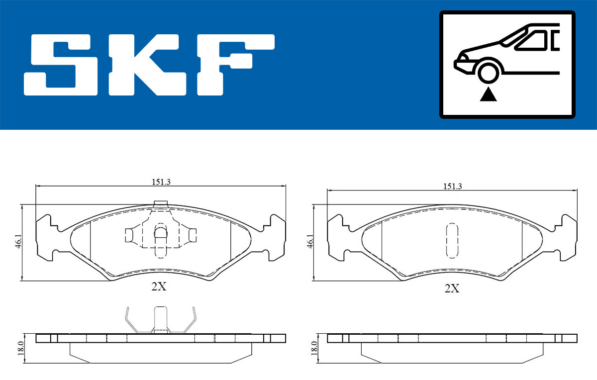 SKF Remblokset VKBP 80504