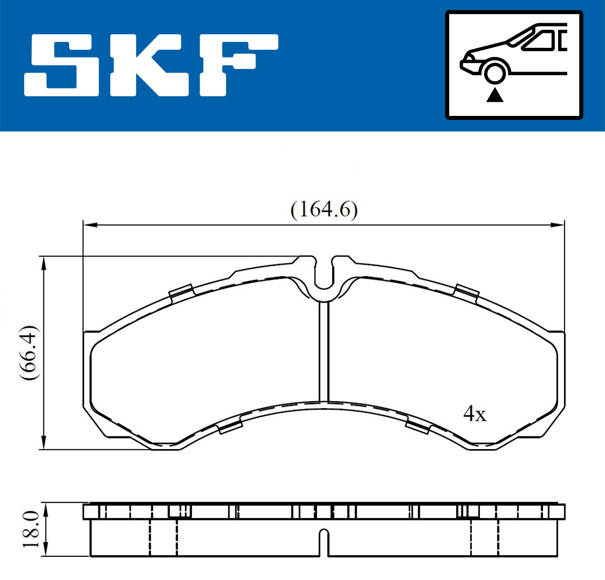 SKF Remblokset VKBP 80507