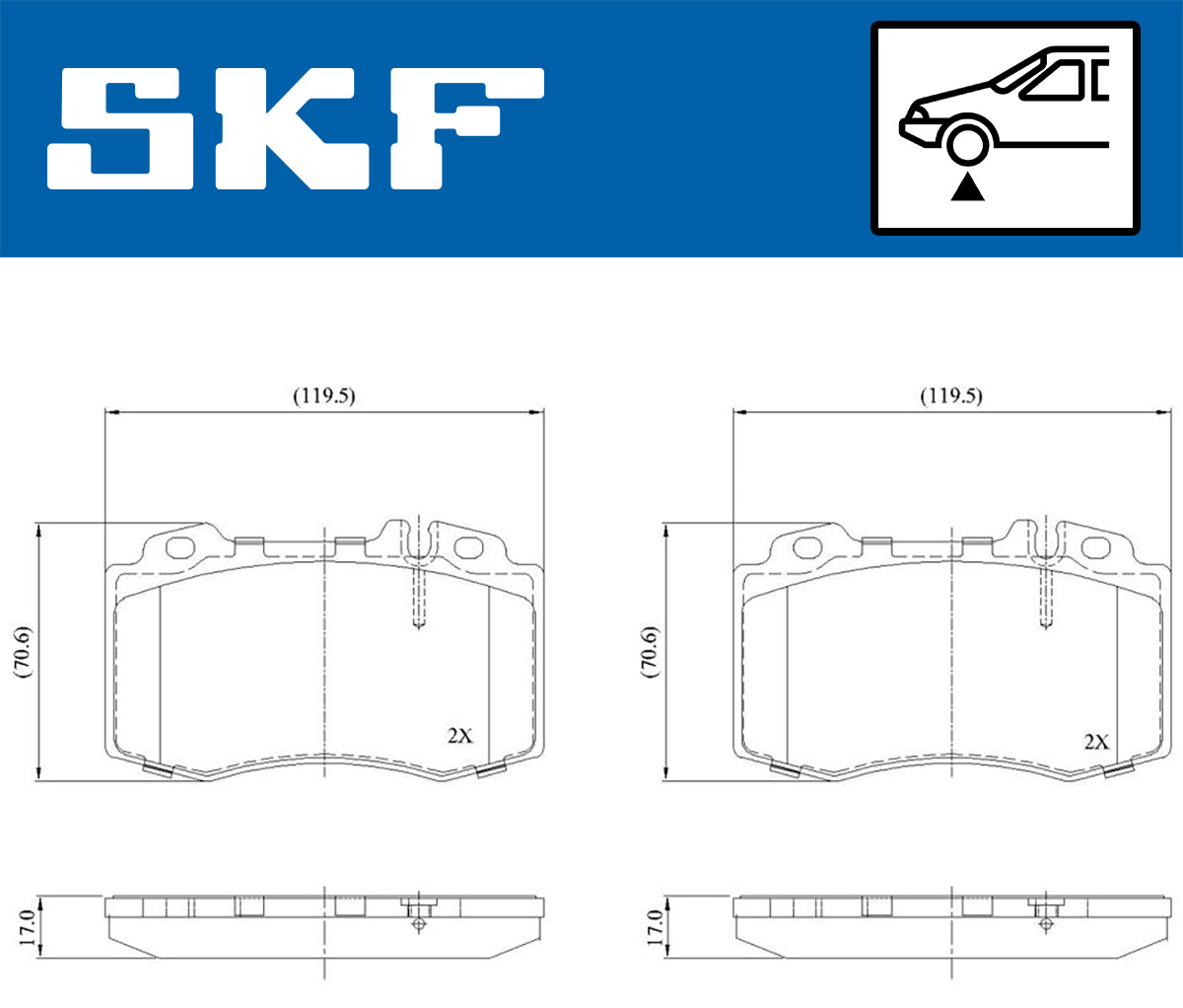 SKF Remblokset VKBP 80513