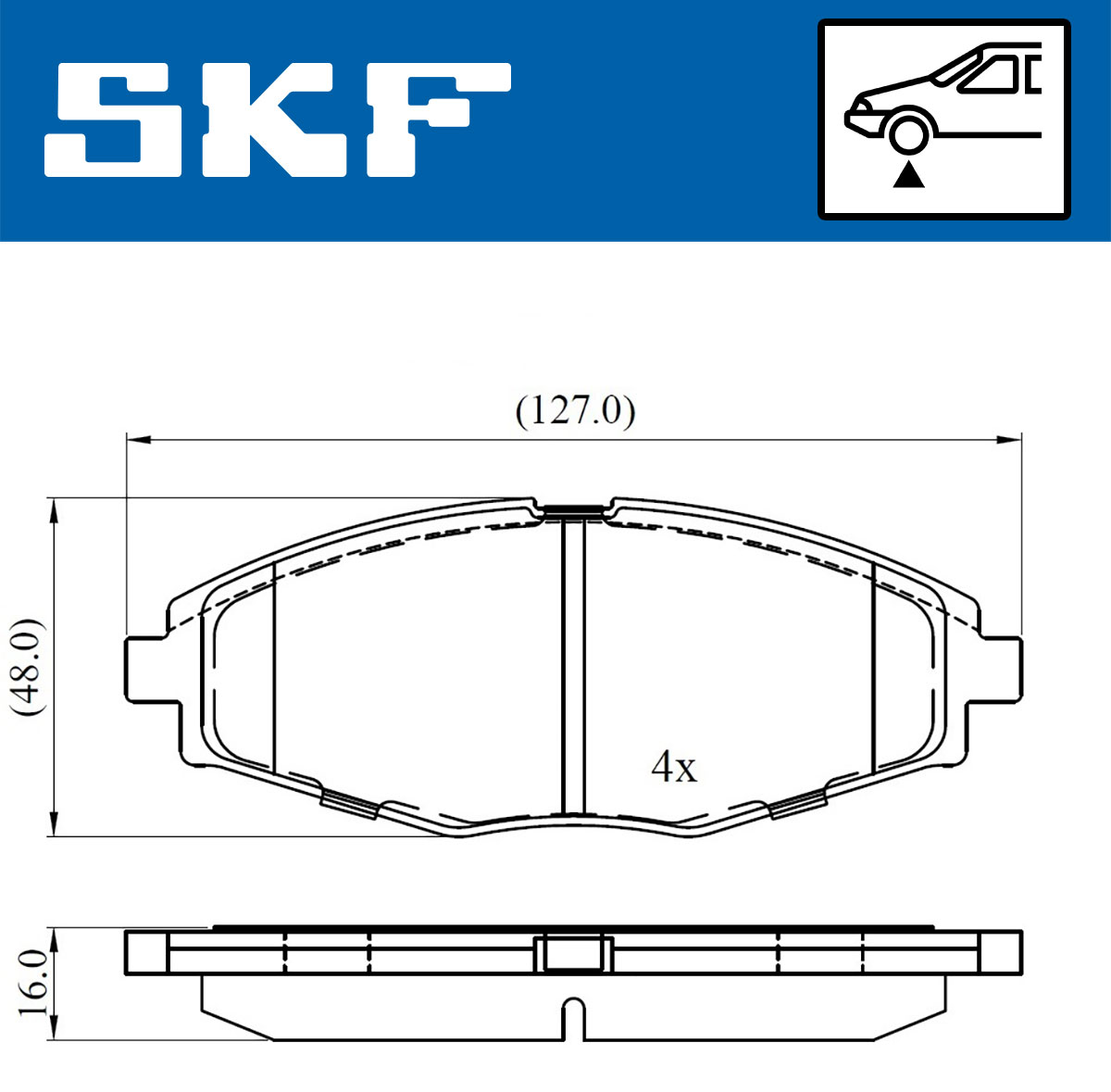 SKF Remblokset VKBP 80532