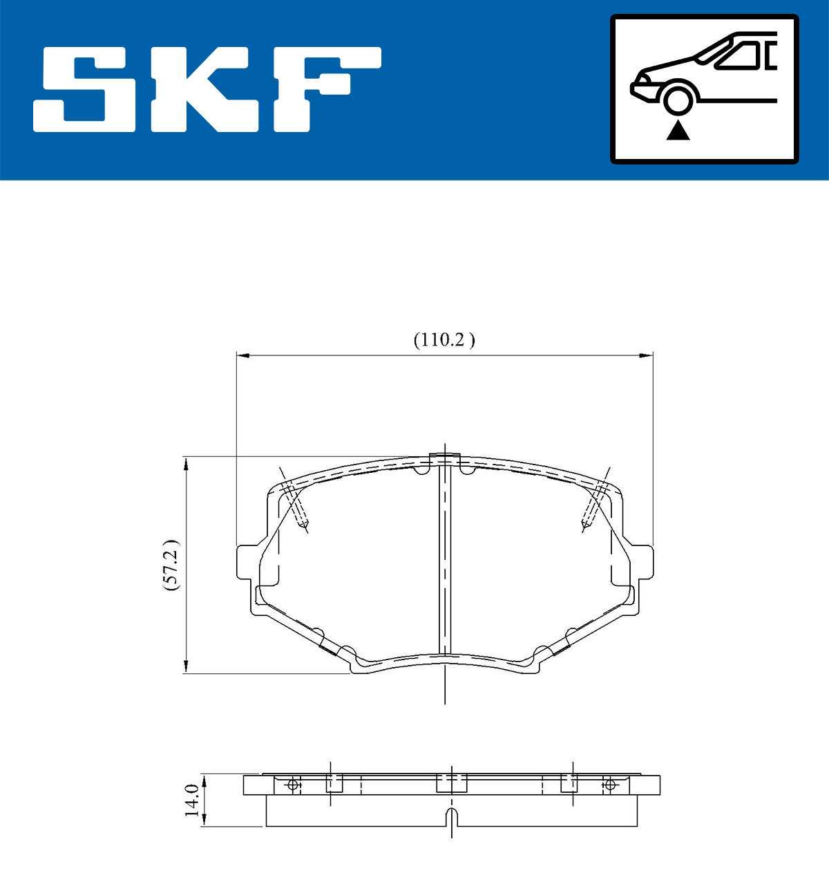 SKF Remblokset VKBP 80564 A