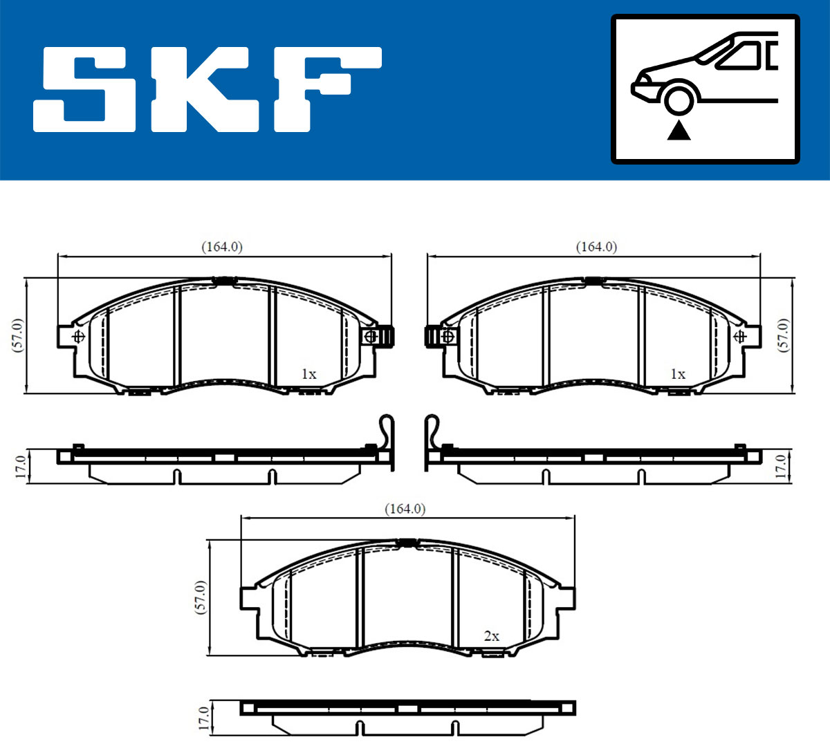 SKF Remblokset VKBP 80578 A