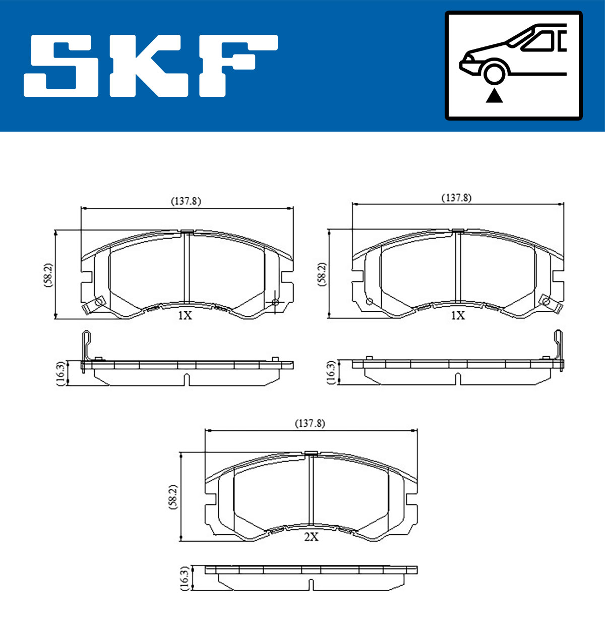 SKF Remblokset VKBP 80590 A