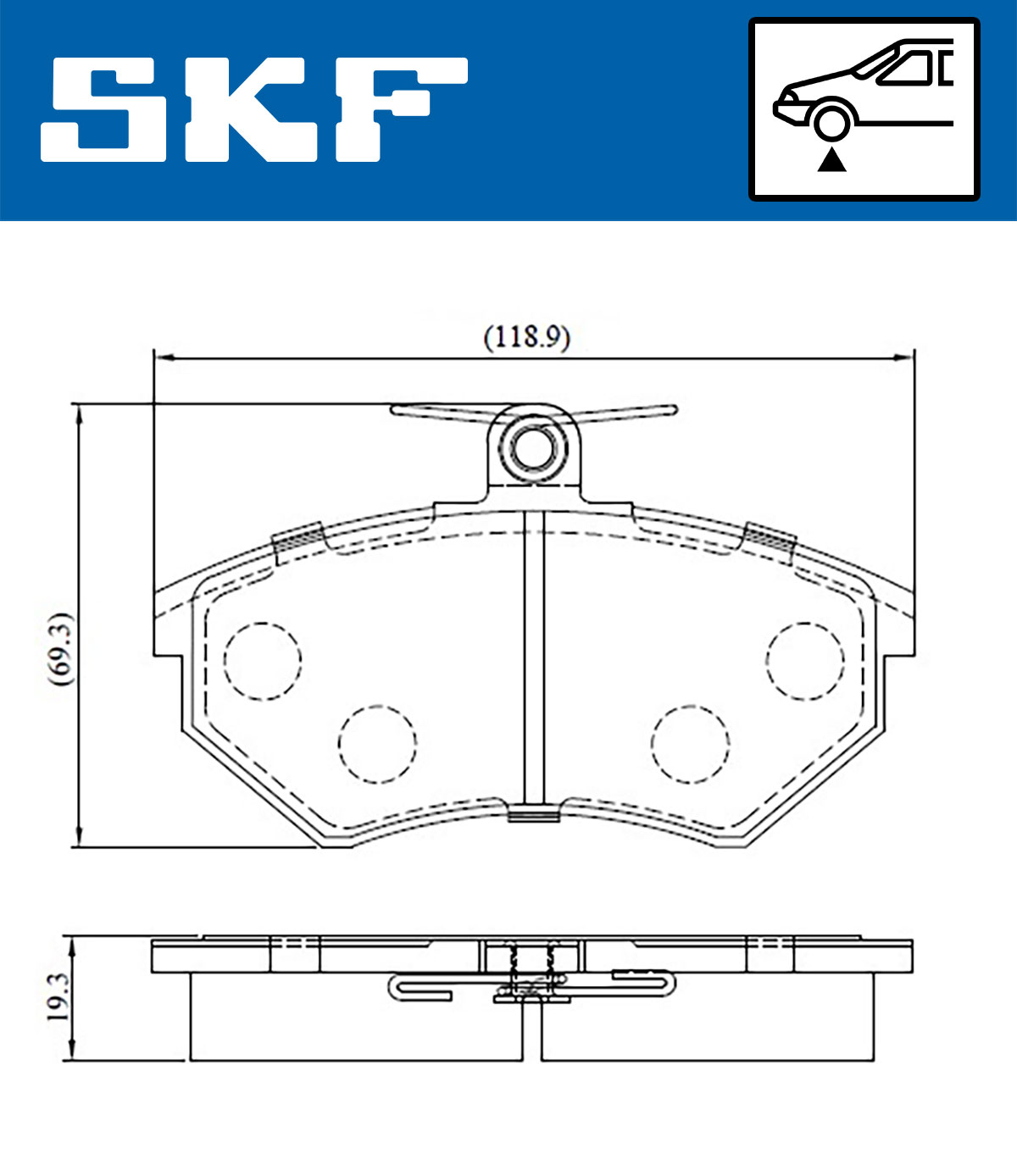 SKF Remblokset VKBP 80598