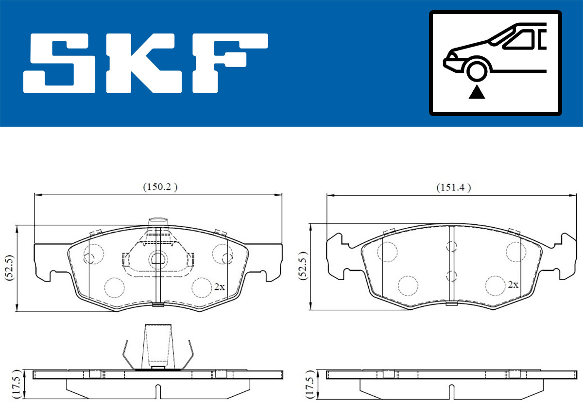 SKF Remblokset VKBP 80618