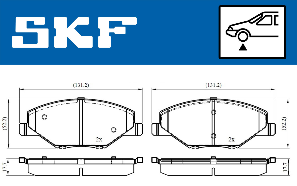 SKF Remblokset VKBP 80628