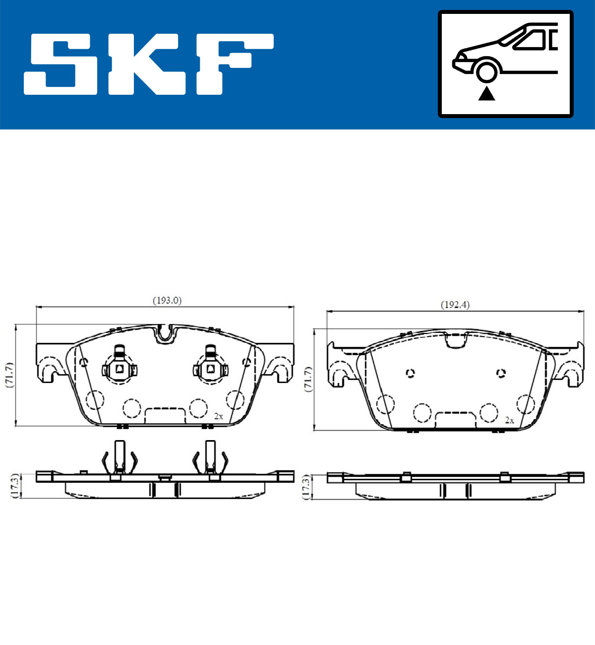 SKF Remblokset VKBP 80632
