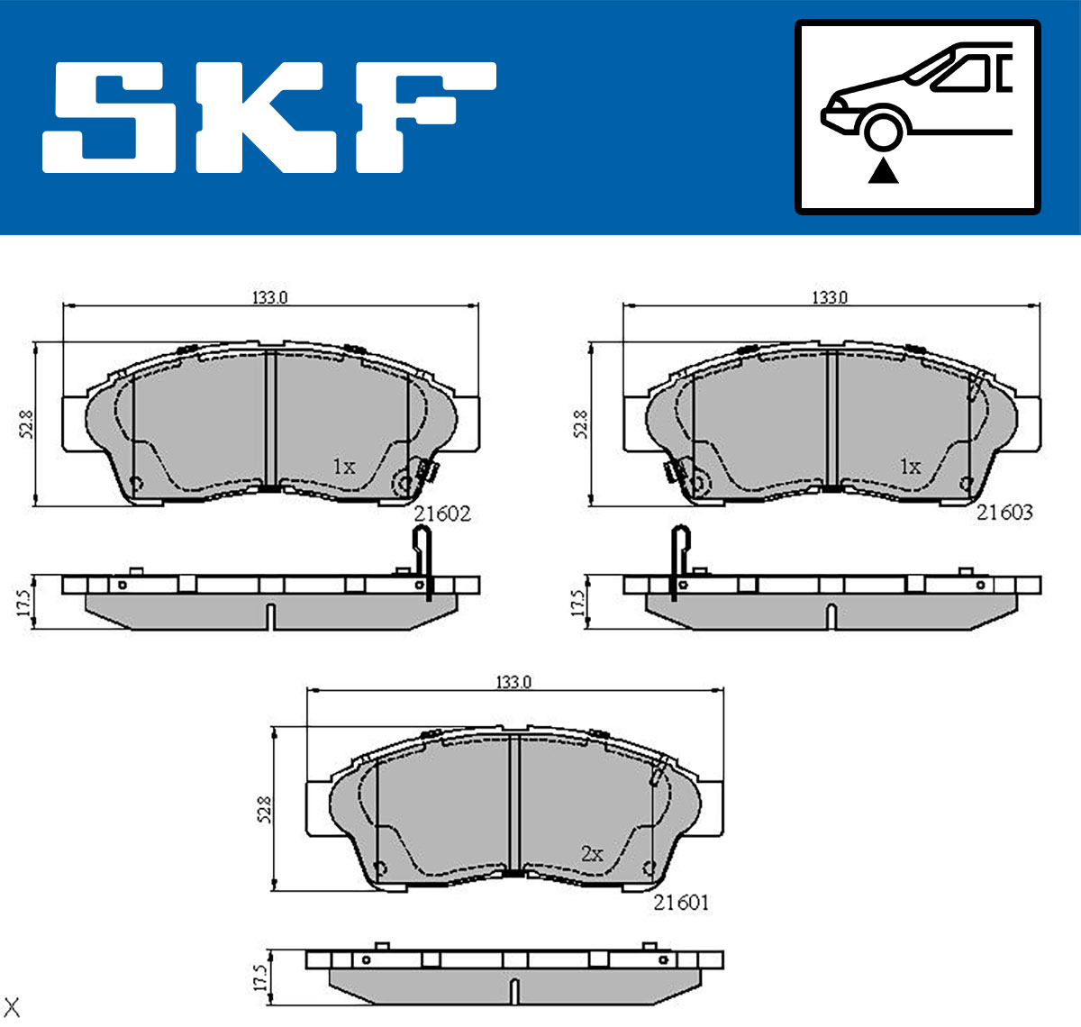 SKF Remblokset VKBP 80638 A