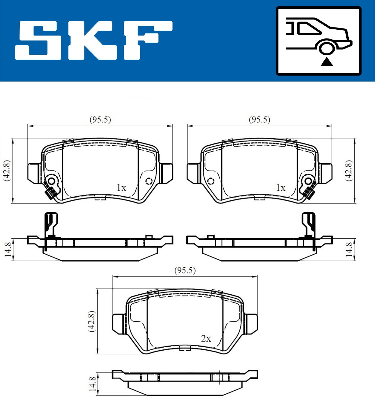 SKF Remblokset VKBP 90032 A